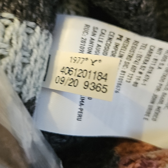 American Eagle striped 4 button henley cotton knit oversized sweater top medium - Picture 13 of 13